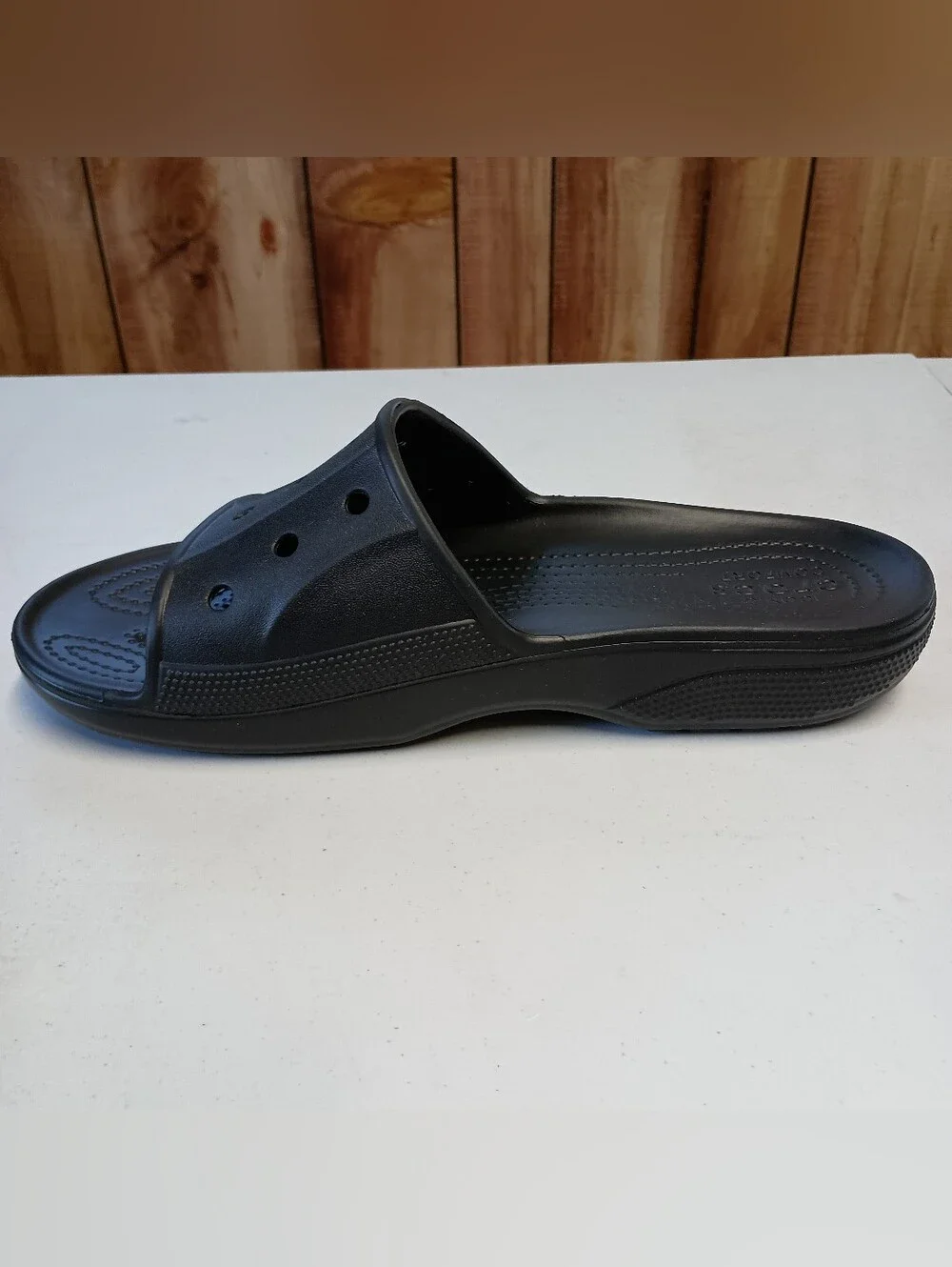 Crocs Baya II Slide Sandals Black Unisex Mens 10/Womens 12 Slip On Comfort NWOT